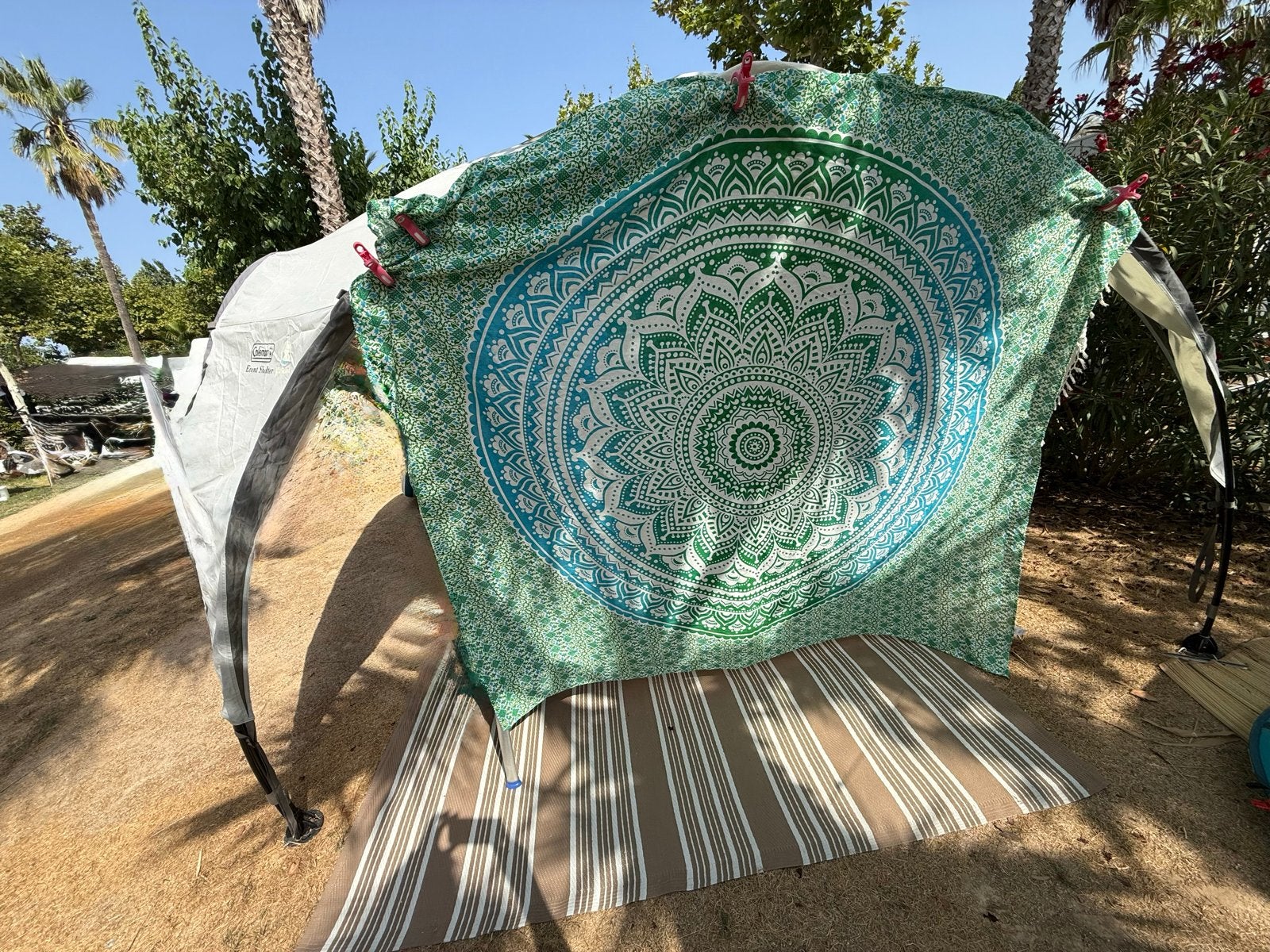 Decoratief Doek / Schaduwdoek 210x240 cm strandlaken camping, Ophalen of Verzenden, Nieuw