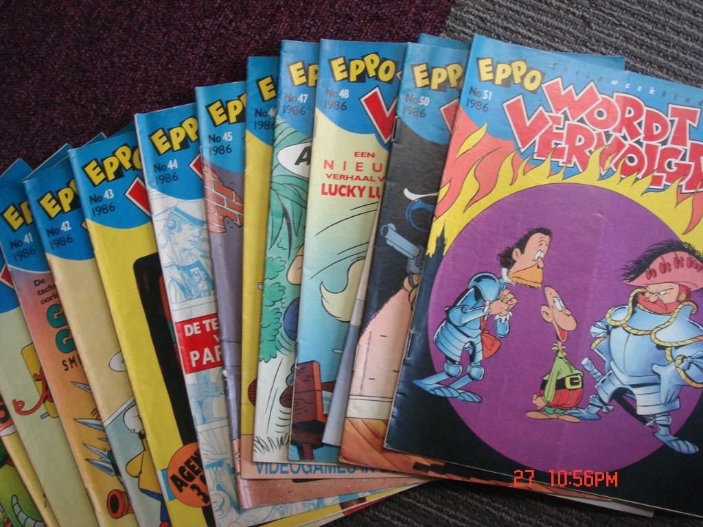 Eppo stripweekblad Wordt Vervolgt jaargang 1986, Boeken, Stripboeken, Gelezen, Eén stripboek, Ophalen of Verzenden