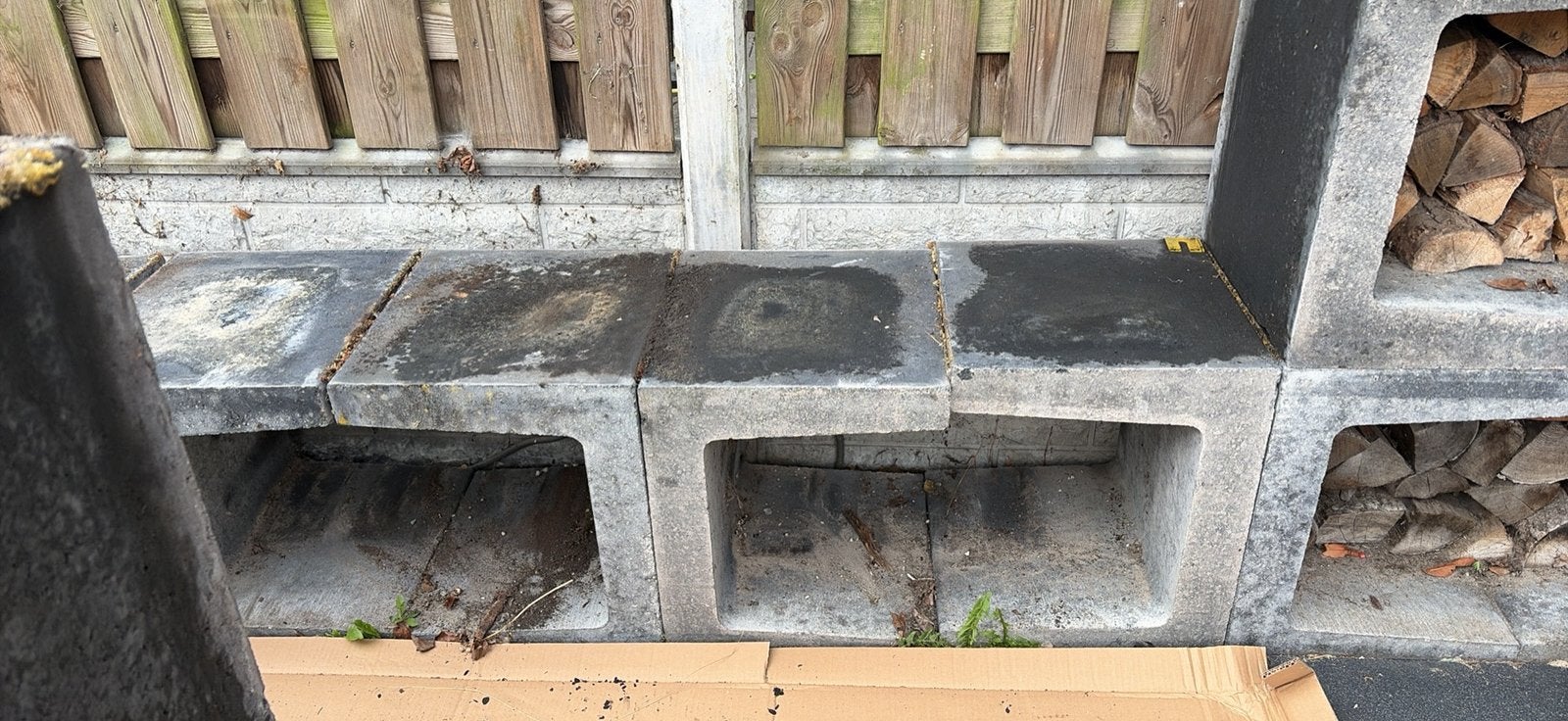 12 betonnen U blokken, Ophalen, Zo goed als nieuw, Beton, Overige typen
