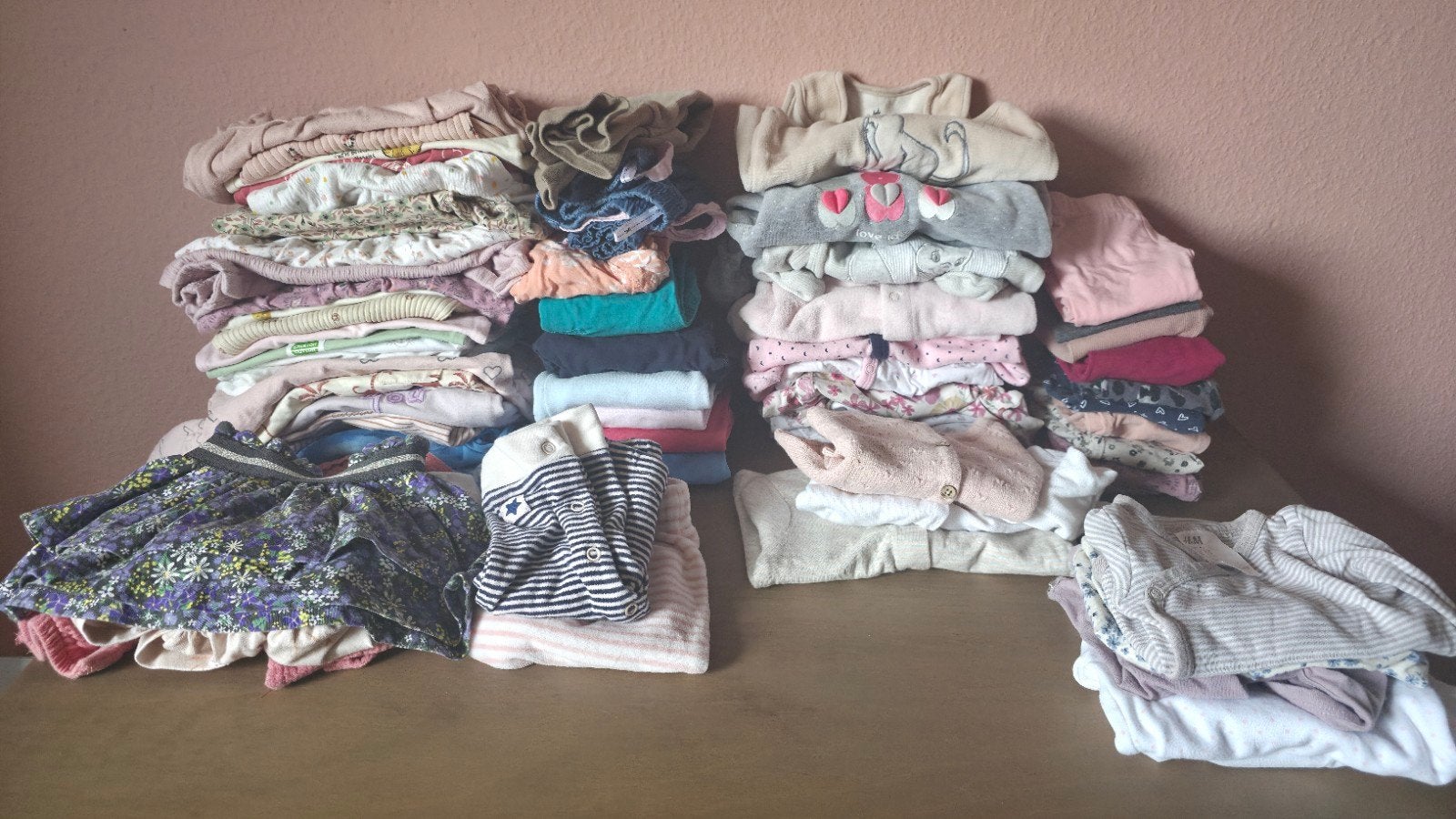 Groot kledingpakket meisjes maat 62/68 - 63 stuks, Kinderen en Baby's, Babykleding | Maat 62, Gebruikt, Meisje, Ophalen of Verzenden