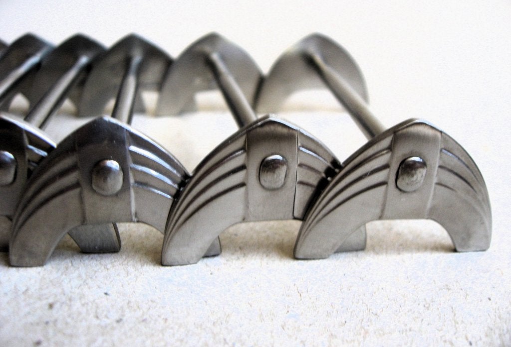 Art deco messenleggers Gero Zilmeta in orignele doos, Antiek en Kunst, Ophalen of Verzenden