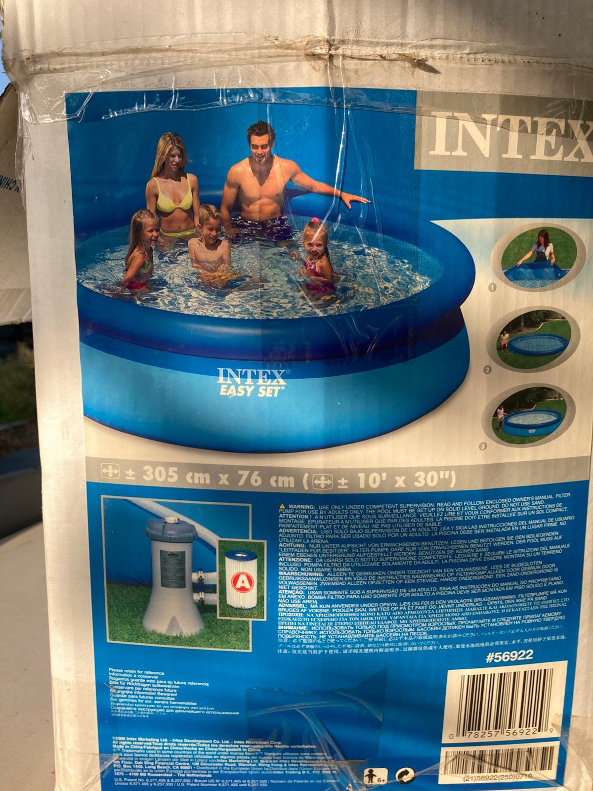 🌞XL INTEX🌞 305 x 76 Easy Set groot Zwembad met Filterpomp, Ophalen of Verzenden