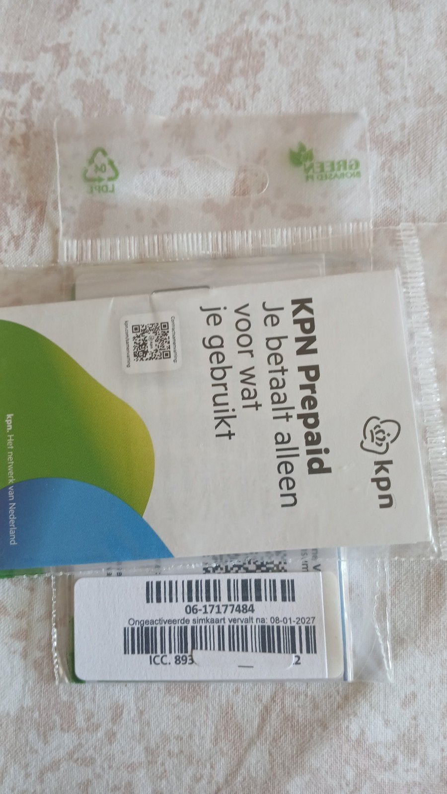 MOOI NUMMER KPN PREPAID 0617177484, Telecommunicatie, Prepaidkaarten en Simkaarten, Ophalen of Verzenden, Nieuw, KPN, Simkaart