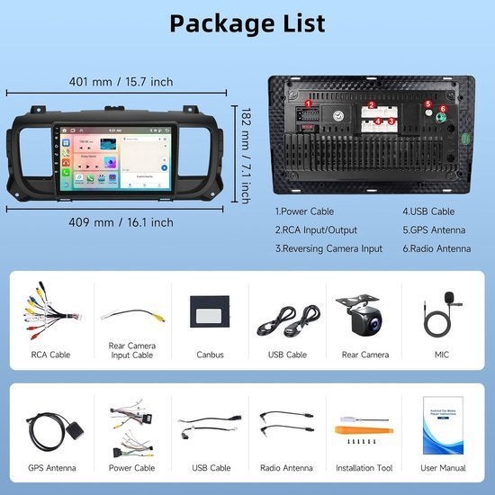 Carplay Autoradio – Multimedia Autoradio – Touchscreen Radio, Corvance B.V., Verzenden, Nieuw, Corvancebol@gmail.com