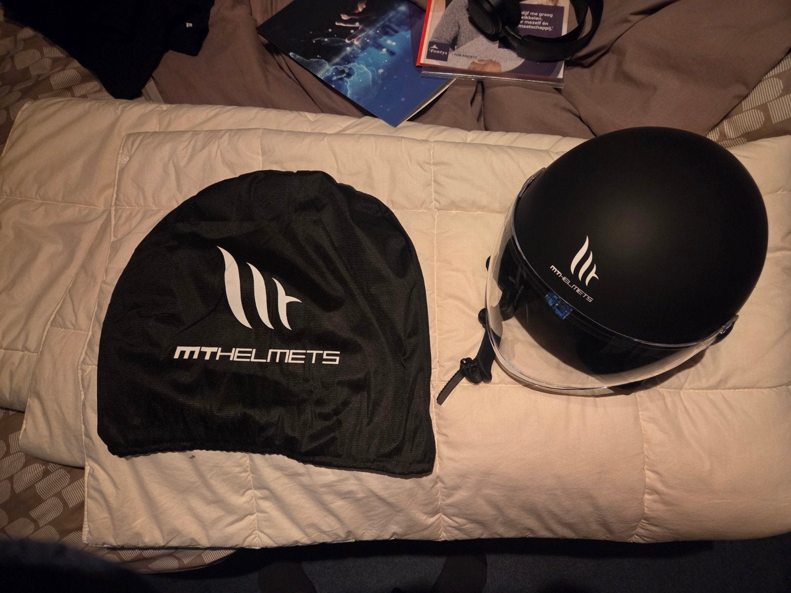 MT Helmets Scooterhelm - Maat Large, Ophalen of Verzenden, Zo goed als nieuw, Large, MT Helmets