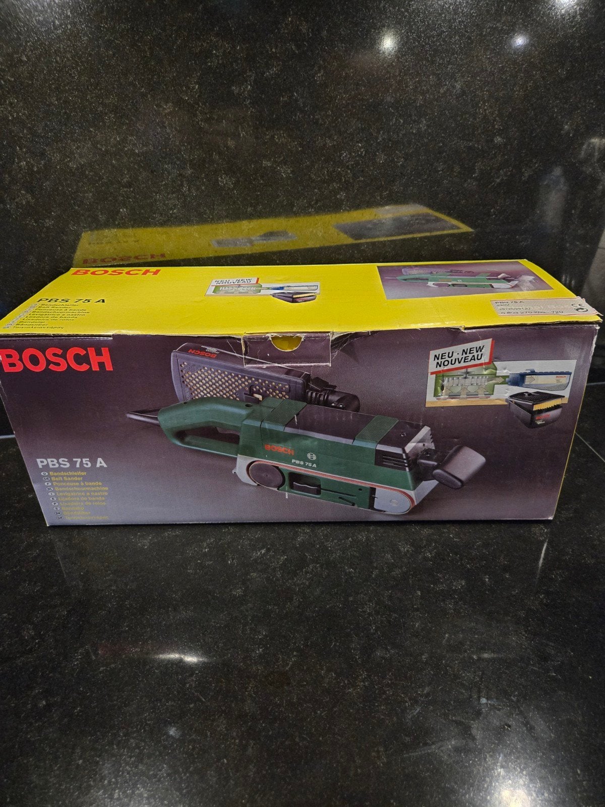 Bosch bandschuurmachine PBS 75 A  (Nieuw), Doe-het-zelf en Verbouw, Ophalen of Verzenden, Nieuw, 600 tot 1200 watt, Bandschuurmachine