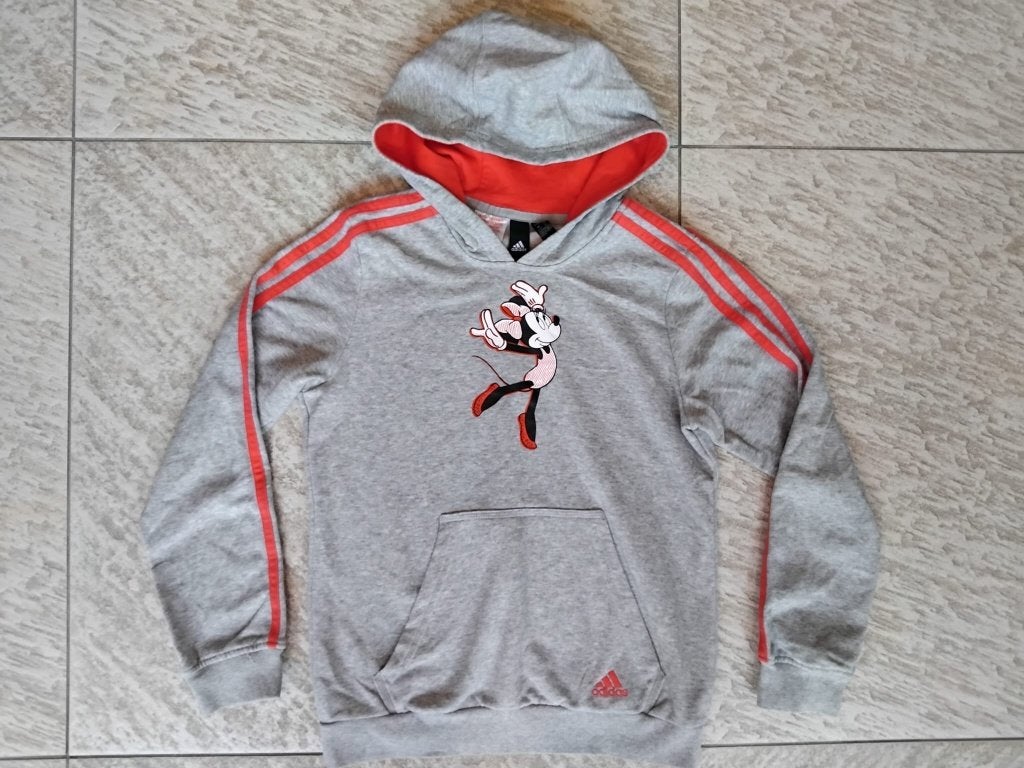 Adidas sweater trui grijs Minnie Mouse maat 152 truitje, Adidas, Meisje, Trui of Vest, Ophalen of Verzenden