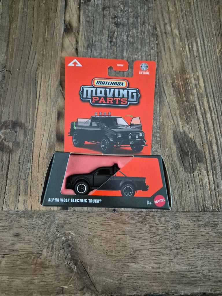 Matchbox moving parts alpha wolf electric truck, Ophalen of Verzenden, Nieuw, Bus of Vrachtwagen