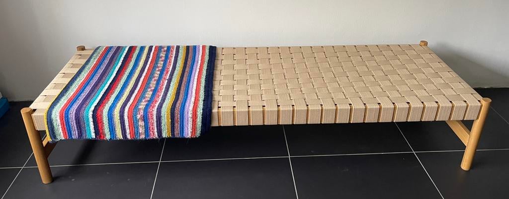 Daybed bank ibiza stijl tuinbank overkapping, Ophalen, Zo goed als nieuw, Hout