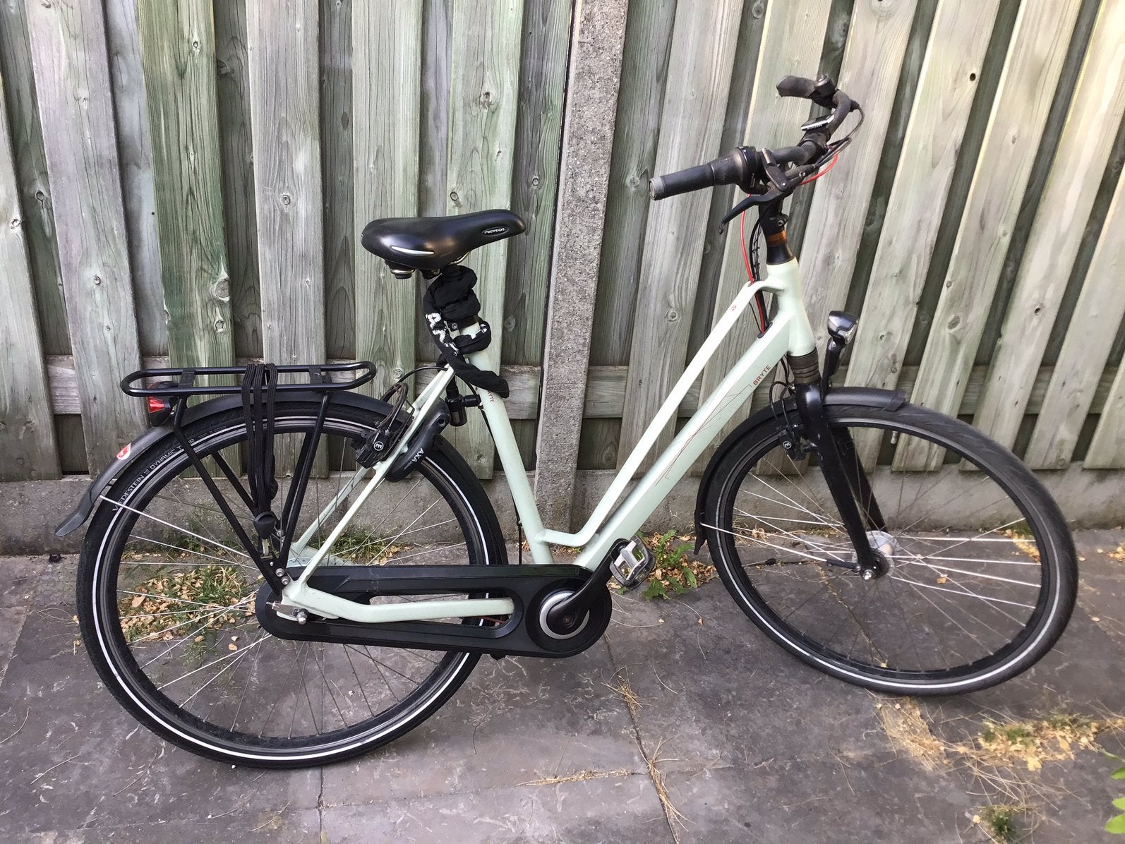 Lichtgroene Batavus Bryte te koop, Ophalen, Gebruikt, Velgrem, Versnellingen