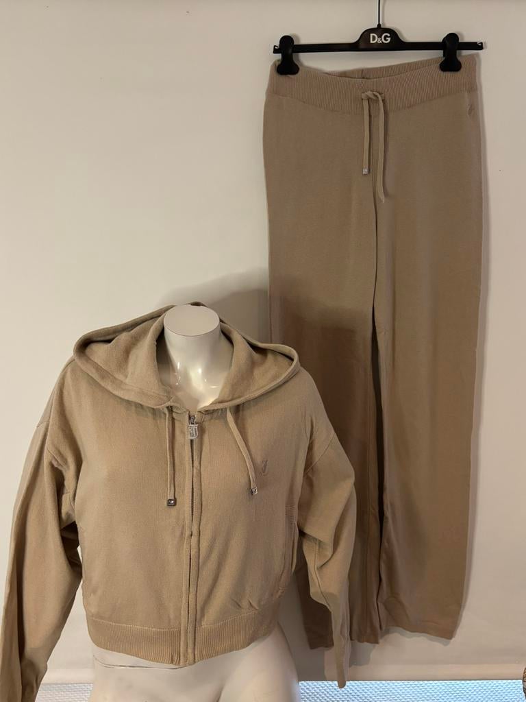Juicy couture broek m met bijpassend vestje L. Nieuw, Maat 38/40 (M), ., Beige, Nieuw