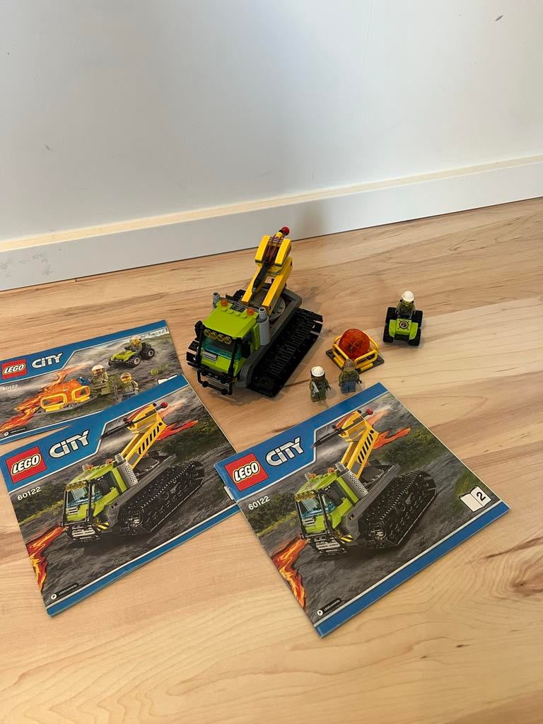 Lego City 60122 Vulkaanrupsbandvoertuig, Kinderen en Baby's, Speelgoed | Duplo en Lego, Zo goed als nieuw, Lego, Complete set