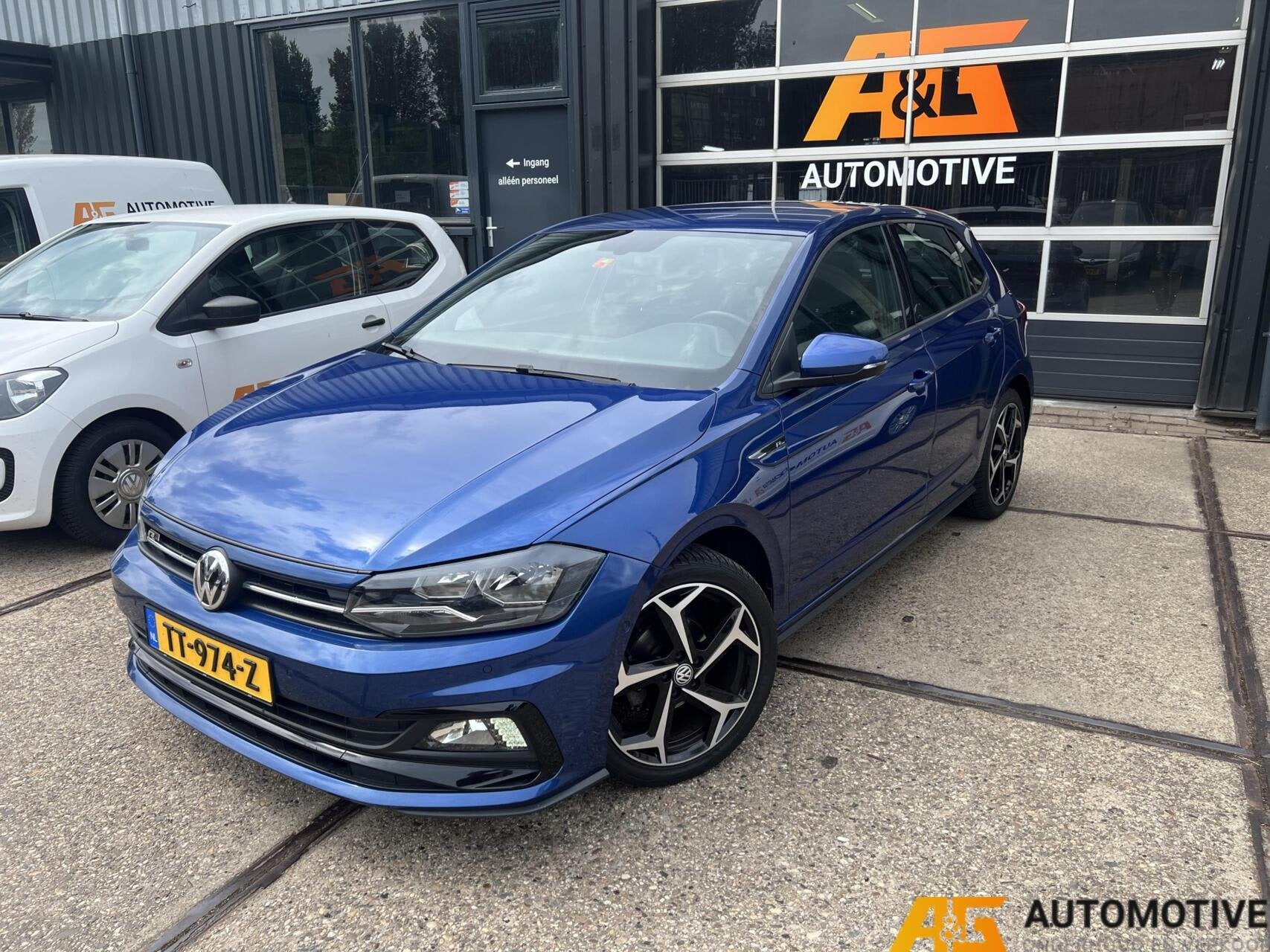 Volkswagen Polo 1.0 TSI 5DRS Blauw 2018 R-line | Automaat |, Euro 6, 95 pk, Blauw, 49 €/maand