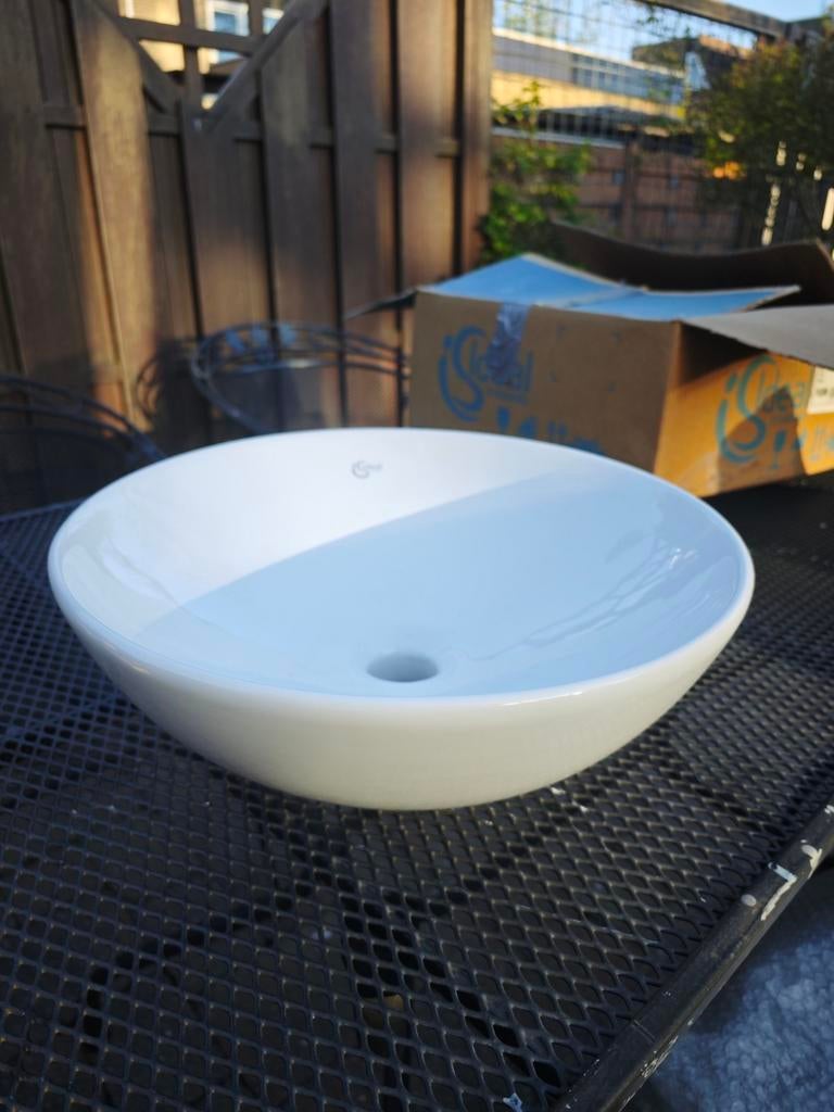 Witte ronde wasbak van Ideal Standard, Ophalen of Verzenden, Nieuw, Wastafel