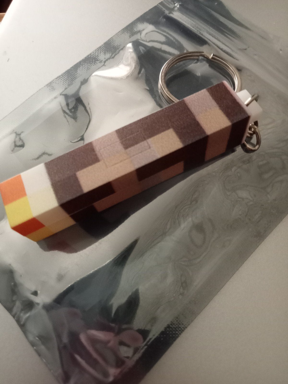 7x Mini fakkel sleutelhanger met licht, Ophalen of Verzenden, Nieuw, Overige typen