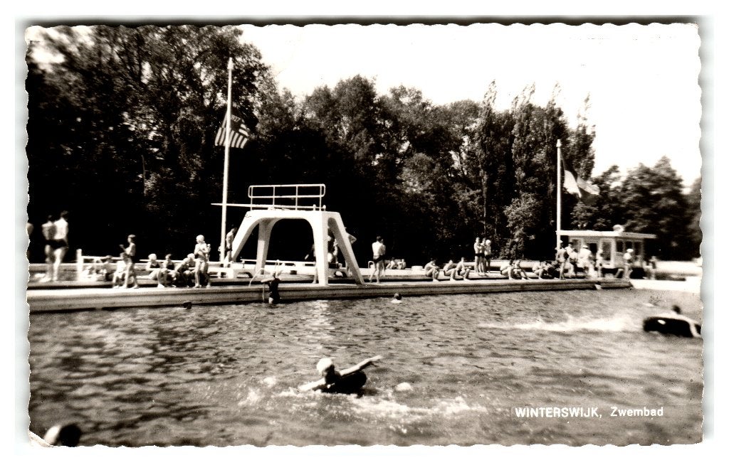 Winterswijk, Zwembad, Verzenden, 1960 tot 1980, Gelopen, Gelderland