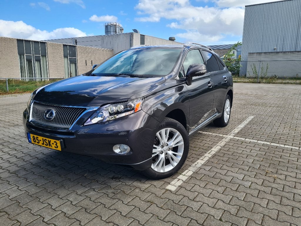 Lexus RX 450h 299pk - Executive / Mark Levinson / Trekhaak, Auto's, Automaat, Dealer onderhouden, Beige, 138 €/maand