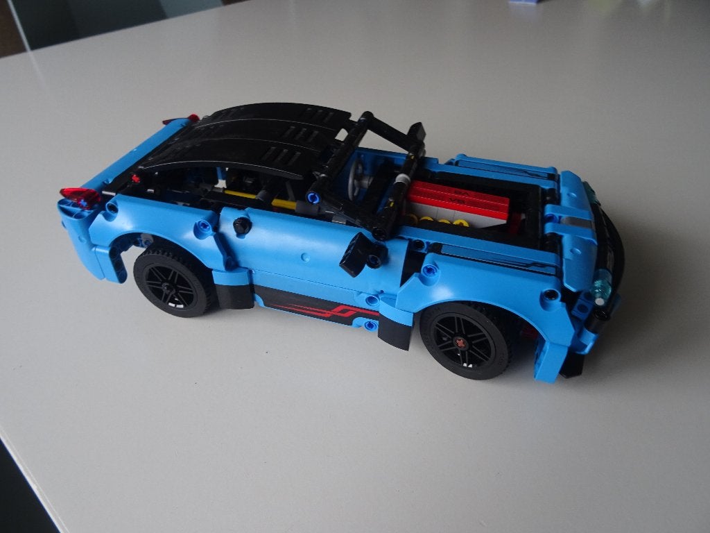 technic Lego blauwe sportauto, Ophalen of Verzenden, Zo goed als nieuw, Lego, Technic