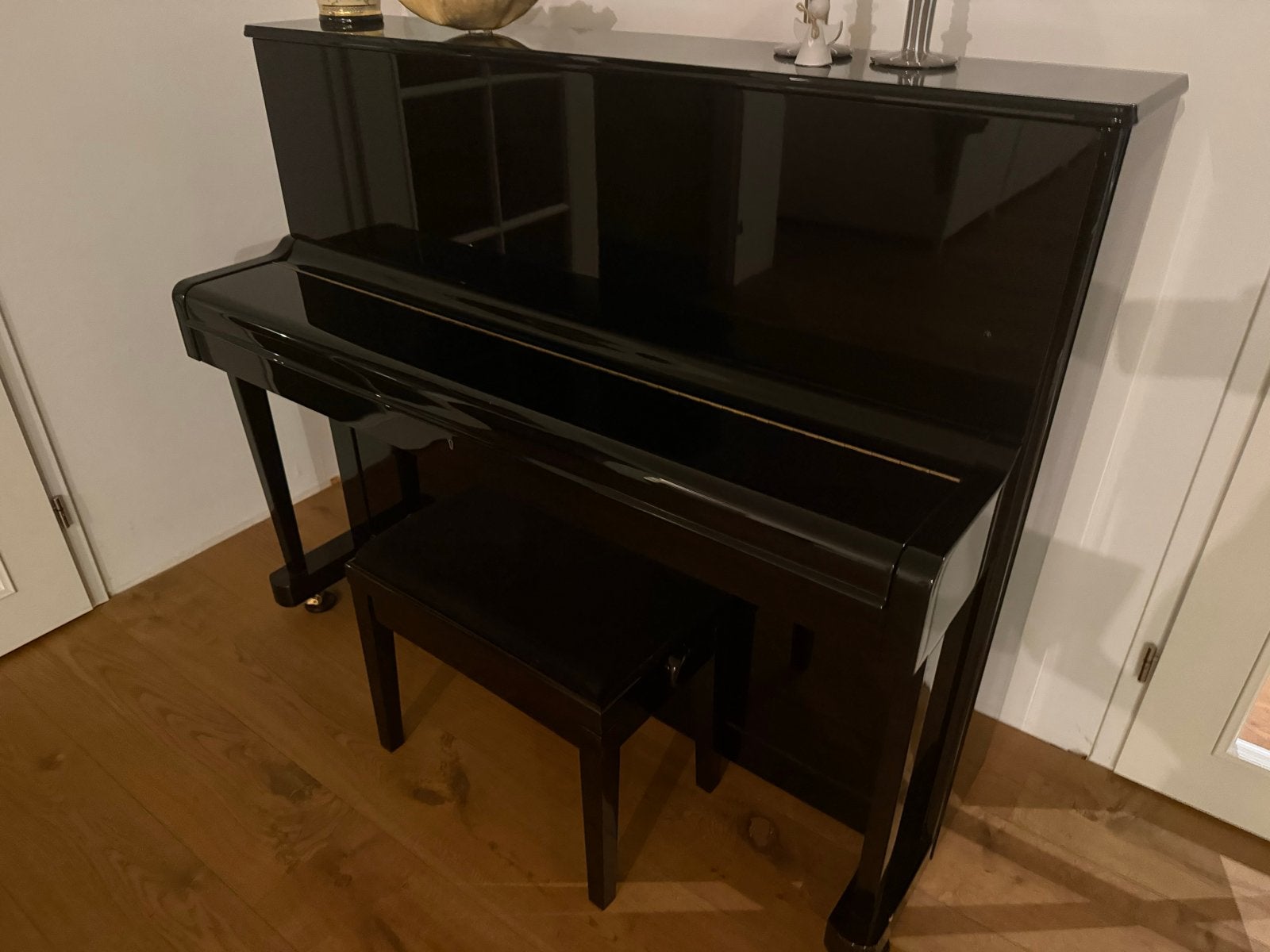 Petrof Piano Zwart Hoogglans - Zo goed als nieuw, Muziek en Instrumenten, Ophalen, Zwart, Zo goed als nieuw, Piano