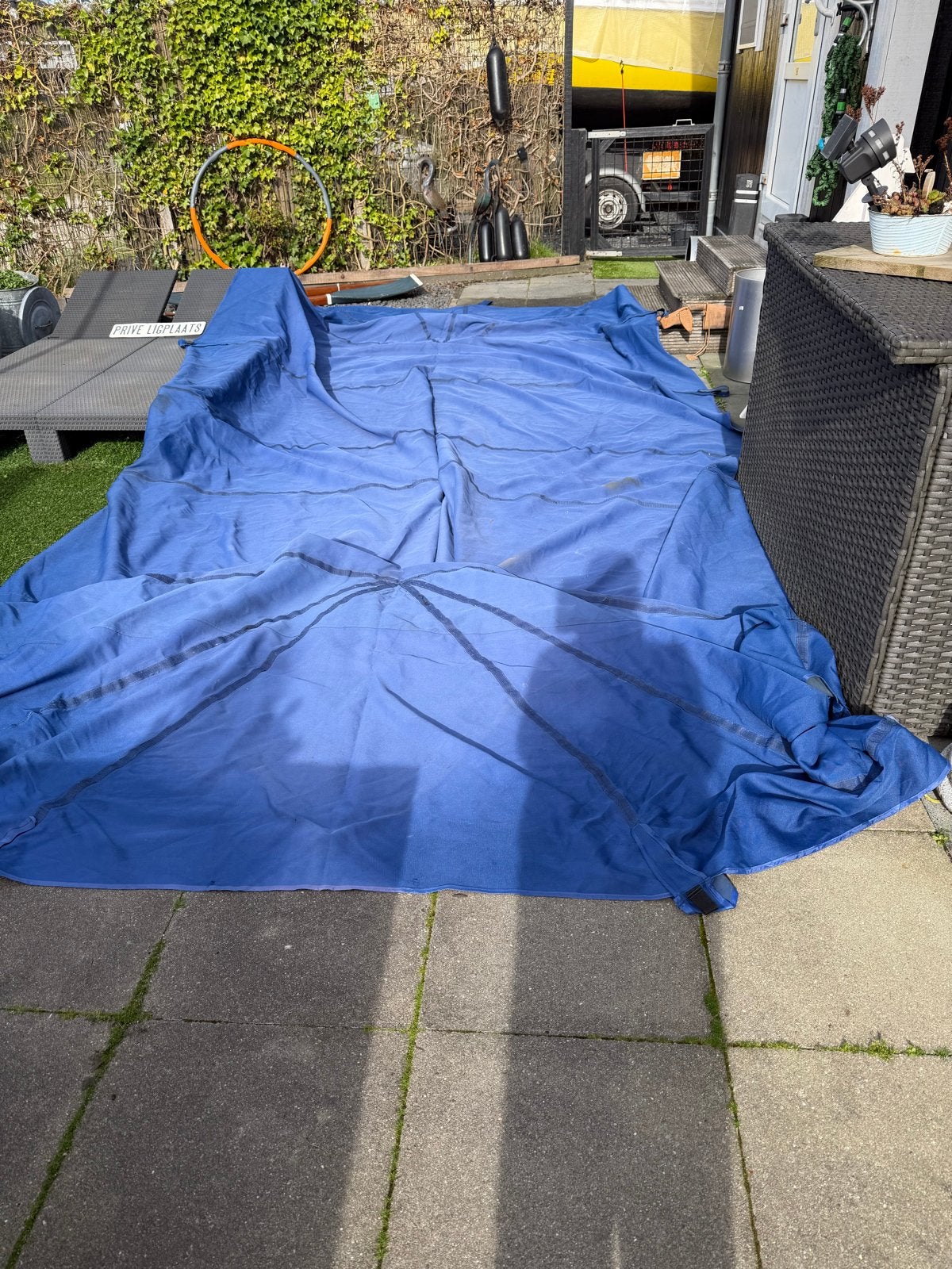 Blauwe Wintertent Kajuitboot 5-6m - Versterkt, Ophalen of Verzenden, Gebruikt, Overige typen