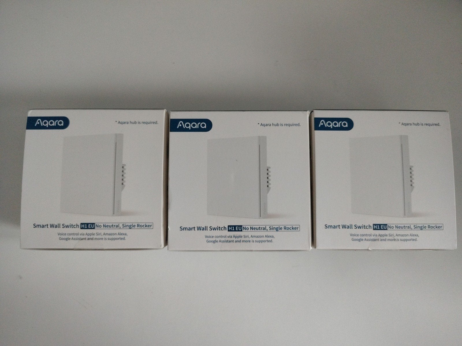 3x Aqara Smart Muurschakelaar H1 EU, geen nul, enkelvoudig, Ophalen of Verzenden, Nieuw, Overige merken, Schakelaar