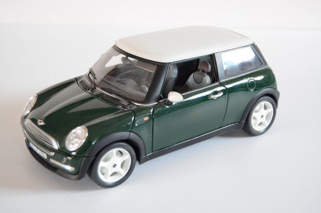 Bburago Mini Cooper 1:18 Modelauto Groen, Ophalen of Verzenden, Zo goed als nieuw, Auto, Bburago