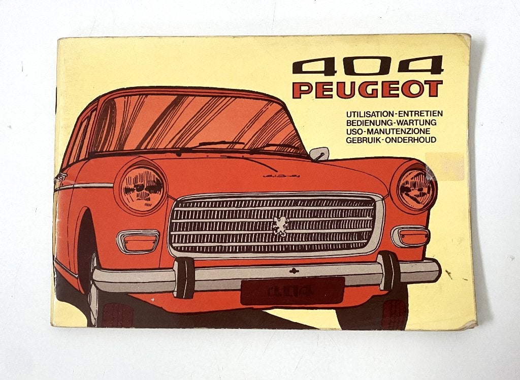 Peugeot 404 onderhoudsboekje, Verzenden