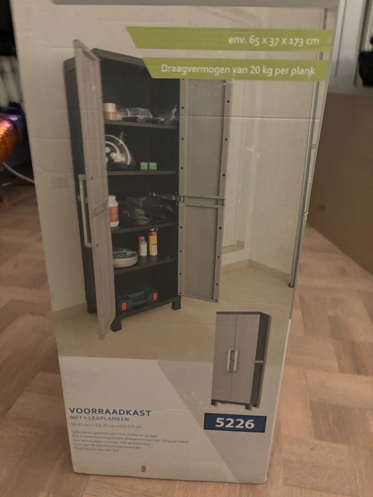 Nieuwe Voorraadkast met 4 legplanken, Huis en Inrichting, Ophalen of Verzenden, Nieuw