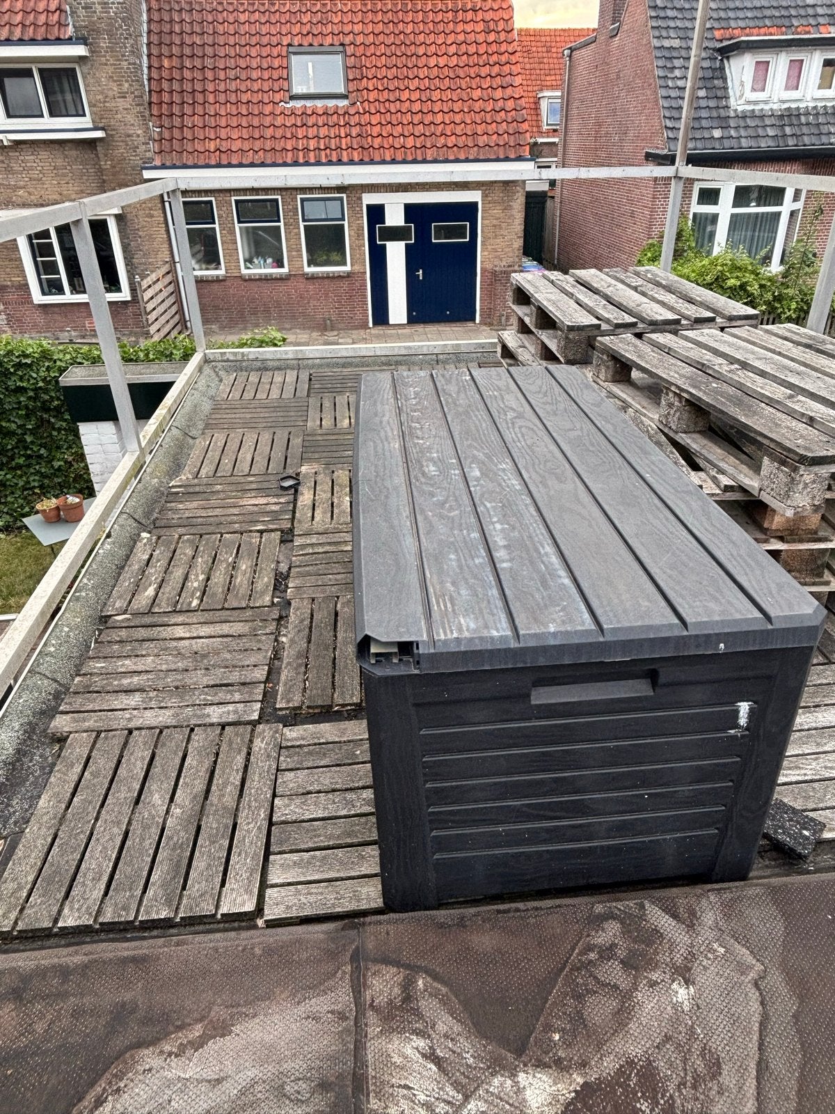 Opbergbox buiten voor kussens - Kunststof, Ophalen, Gebruikt, Kunststof, Overige typen