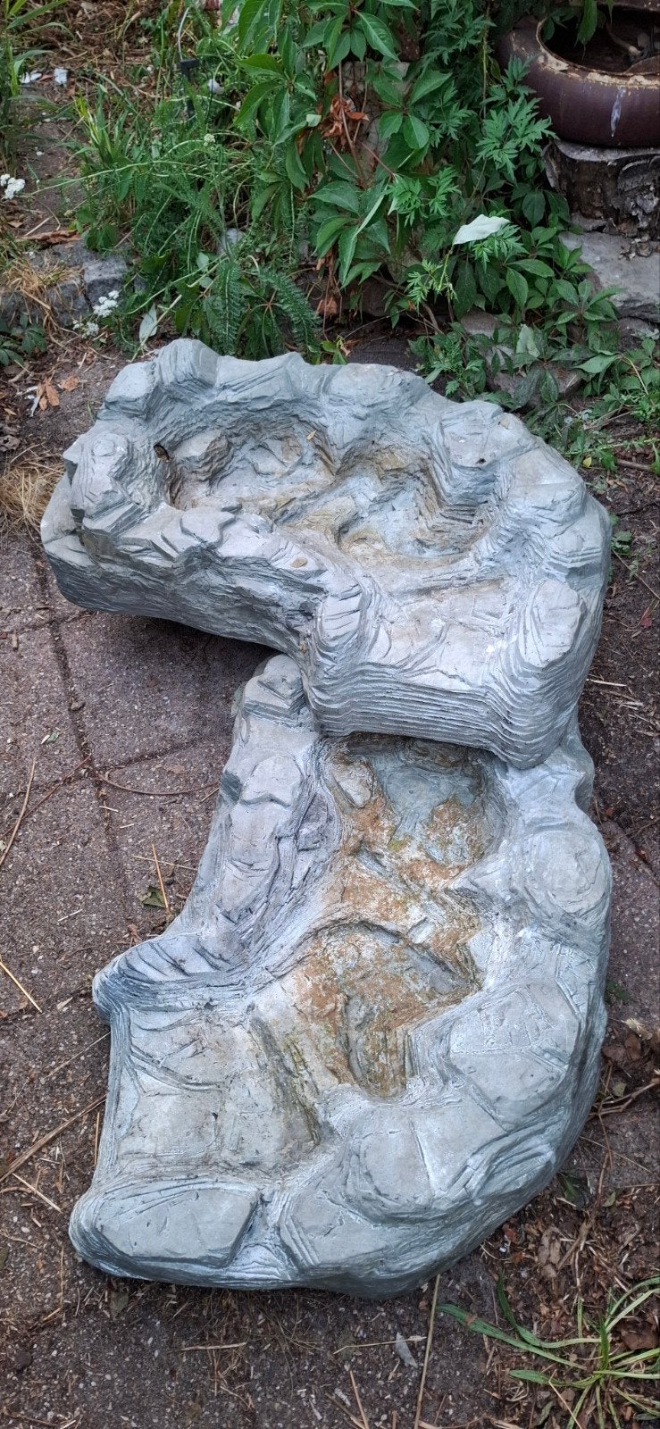 2 delige waterval /beekverloop voor vijver (2 stuks), Tuin en Terras, Vijvers, Ophalen, Gebruikt