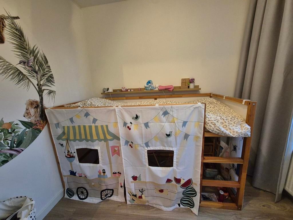 IKEA Kura bed met speeltent, Ophalen, Gebruikt, Eenpersoons, 210 cm