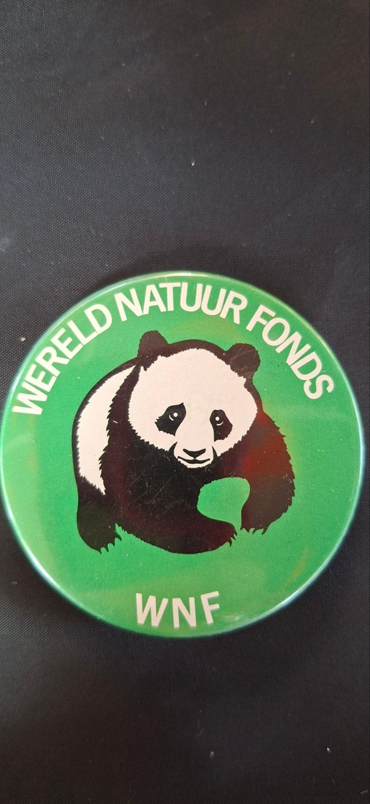 WNF Button - Wereld Natuur Fonds Panda, Ophalen of Verzenden