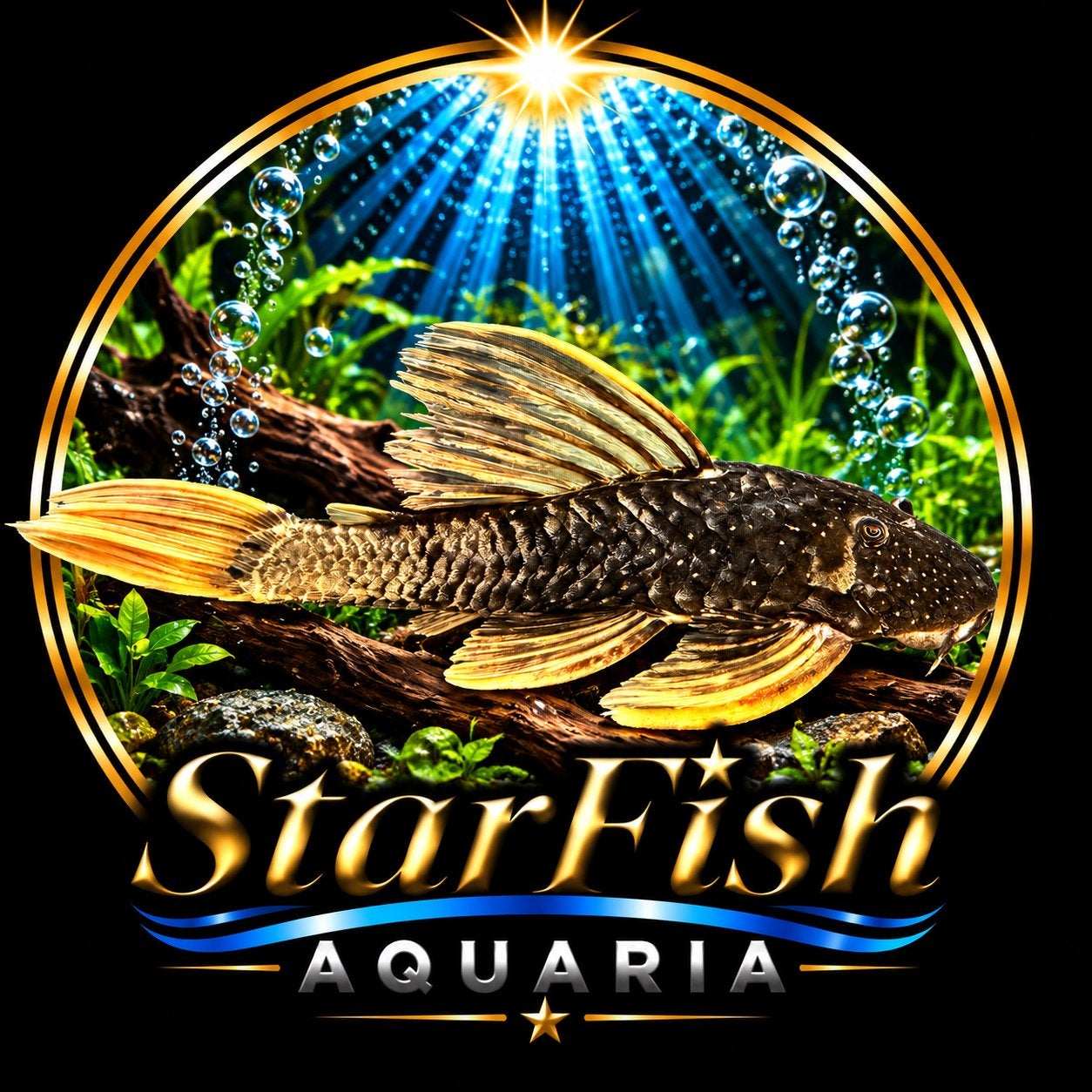 Hypostomus luteus – Golden Sailfin Pleco – Phase 2, Dieren en Toebehoren