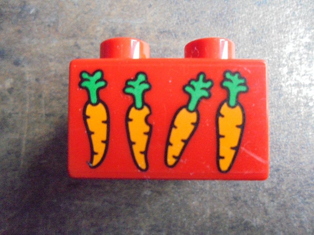 Lego Duplo Brick 2x2 (zie foto's), Ophalen of Verzenden, Gebruikt, Losse stenen, Duplo