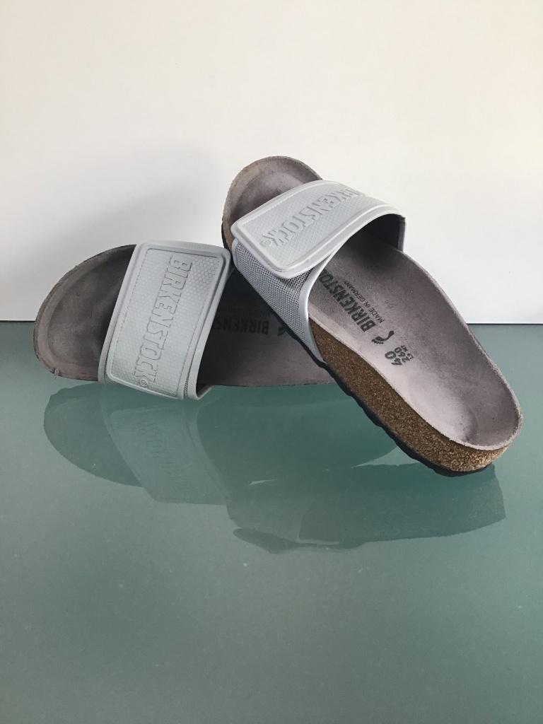 Birkenstock 40 Nieuwe grijze slippers | Gratis verzenden, Slippers, Verzenden, Nieuw, Grijs