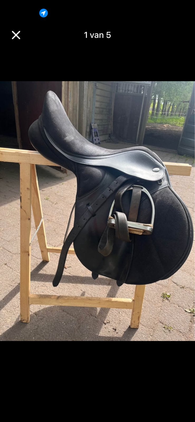Thorowgood veelzijdigheidszadel 17,5 inch, Ophalen of Verzenden, Zo goed als nieuw
