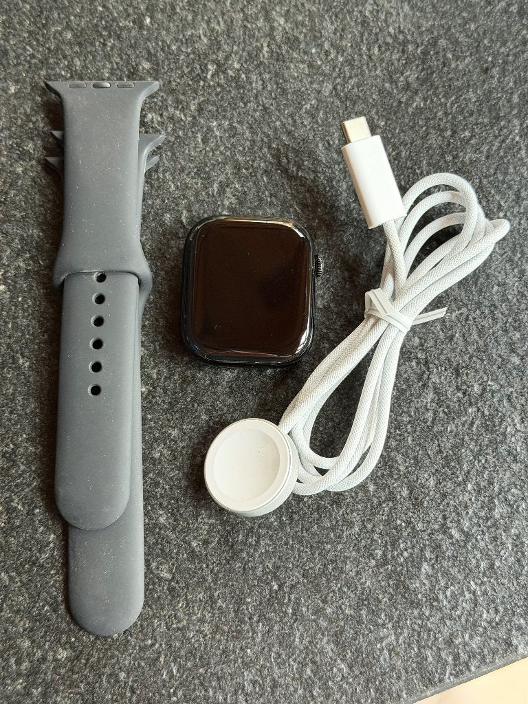 Apple Watch Series 10 46mm Jet Black Aluminum Case Black GPS, IOS, Ophalen of Verzenden, Zo goed als nieuw, GPS