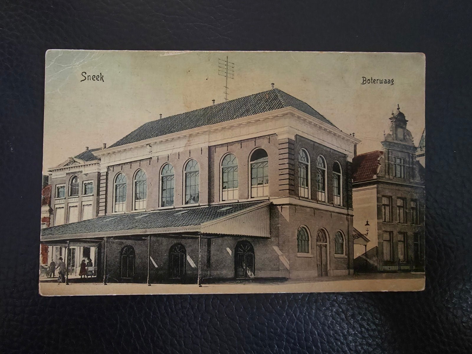 ansichtkaart Sneek Boterwaag, Ophalen of Verzenden, Voor 1920, Ongelopen