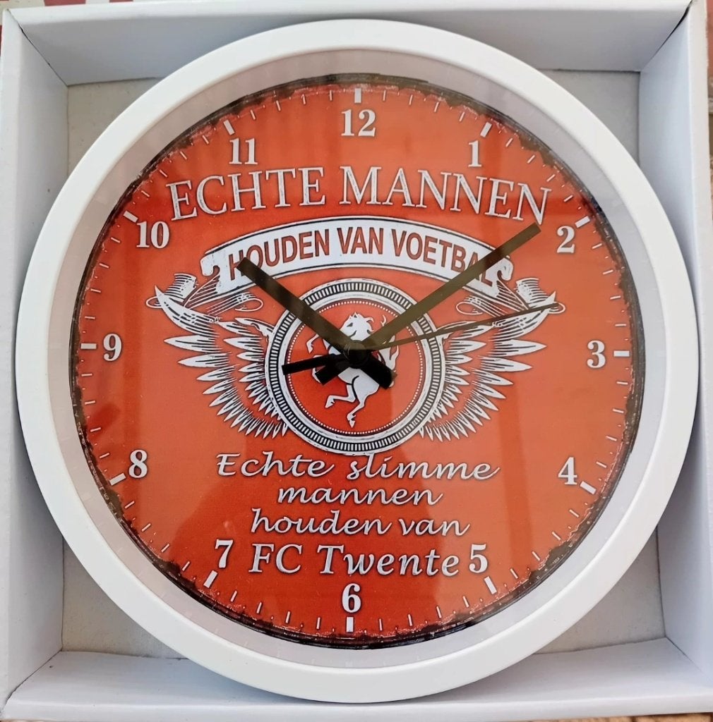 Wandklok FC twente, Huis en Inrichting, Ophalen of Verzenden, Nieuw, Wandklok