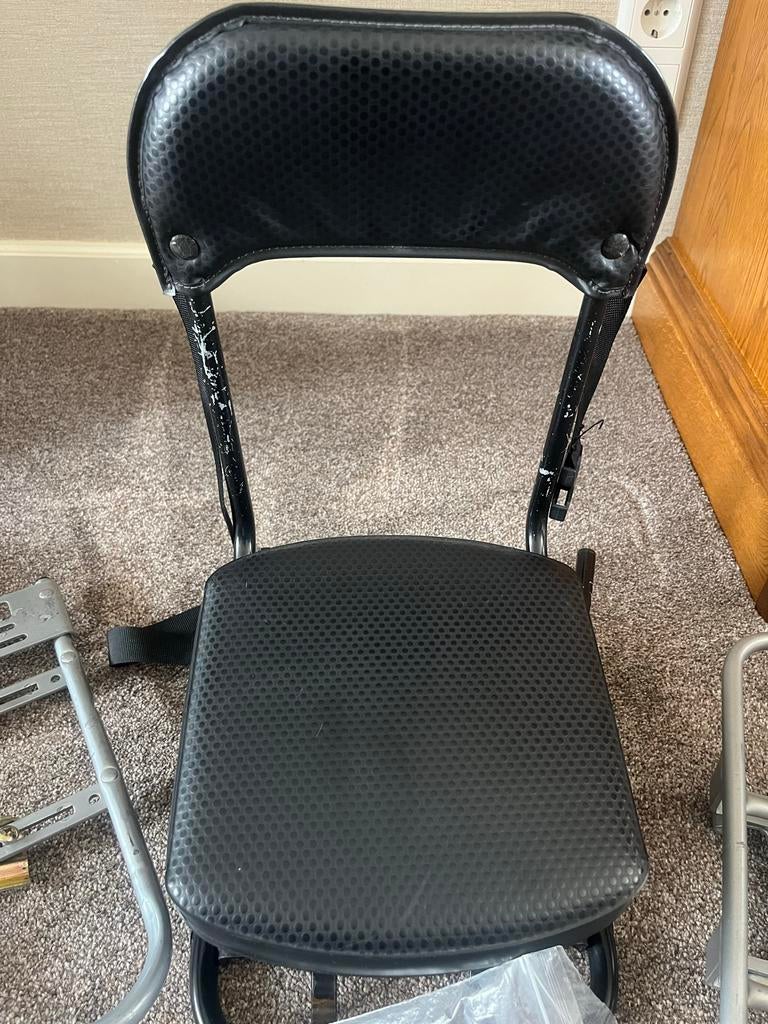 GMG achterop fietsstoeltje met 2 adapters, Ophalen, Gebruikt, Achterzitje