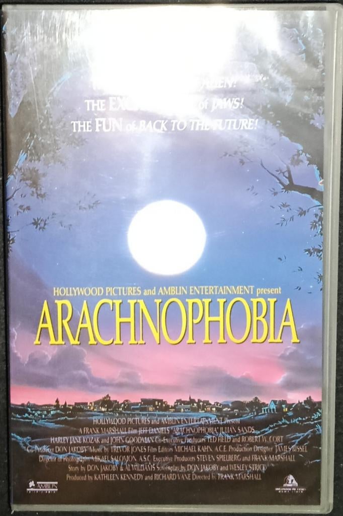 Arachnophobia vhs, Cd's en Dvd's, Alle leeftijden, Ophalen of Verzenden, Zo goed als nieuw
