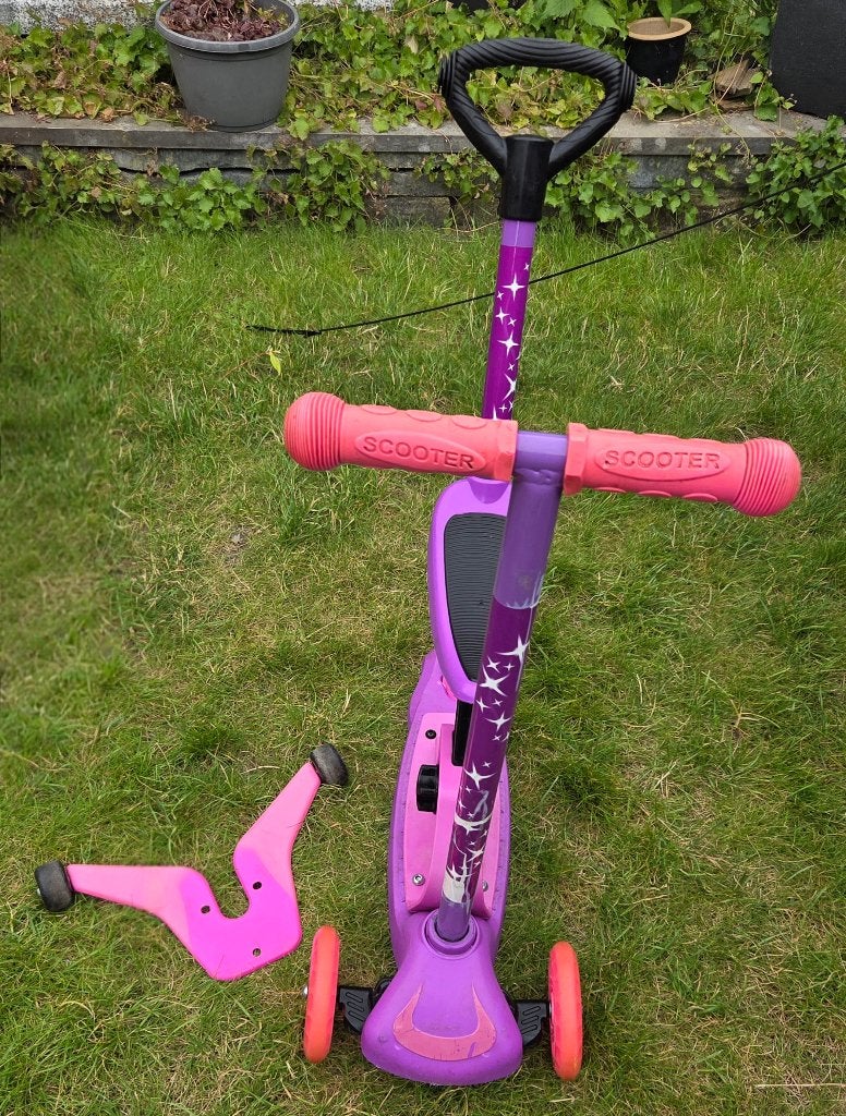 4-in-1 tri-step voor kinderen, Ophalen, Gebruikt, Gewone step, Onbekend