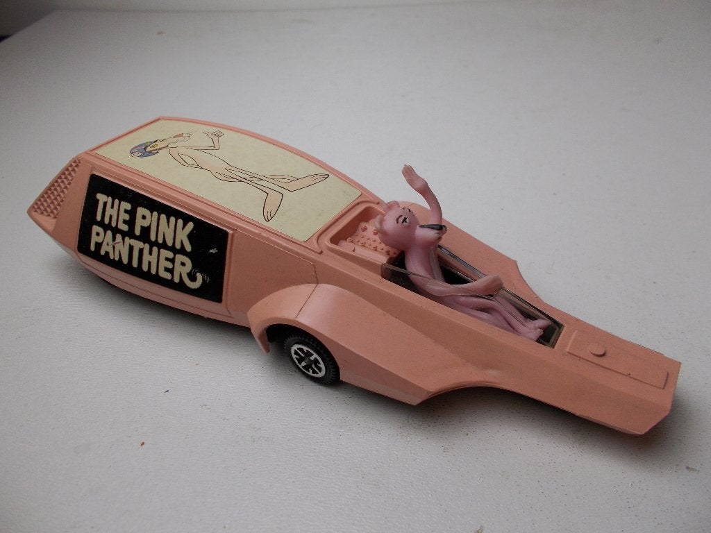 1977 Dinky Toys 354 (2e Versie!) PINK PANTHER JETCAR.