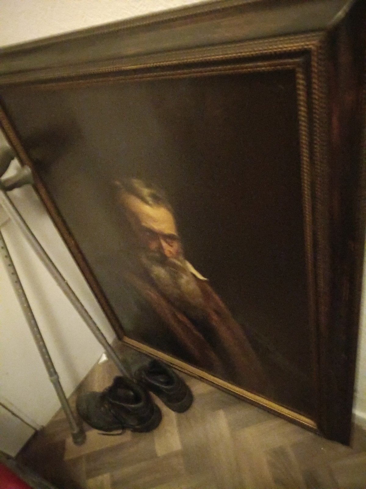 Klassiek portret van een man met baard, Antiek en Kunst, Abstract, Portret of Personen, Ophalen of Verzenden, Olieverf