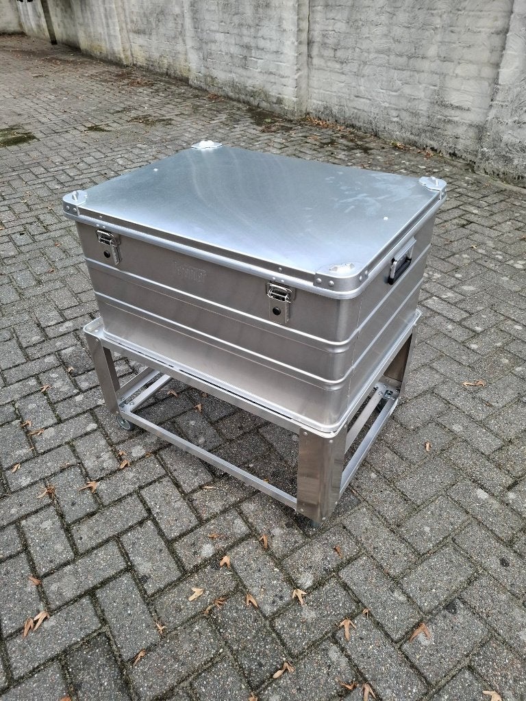 Prachtige aluminium kist op verrijdbaar onderstel, Ophalen, Overige materialen, 50 tot 100 cm, Nieuw