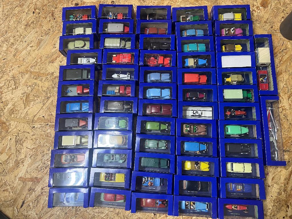 Kuifje Miniatuur auto's in totaal 62 stuks mintstaat, Hobby en Vrije tijd, Modelauto's | 1:43, Ophalen of Verzenden, Nieuw, Auto
