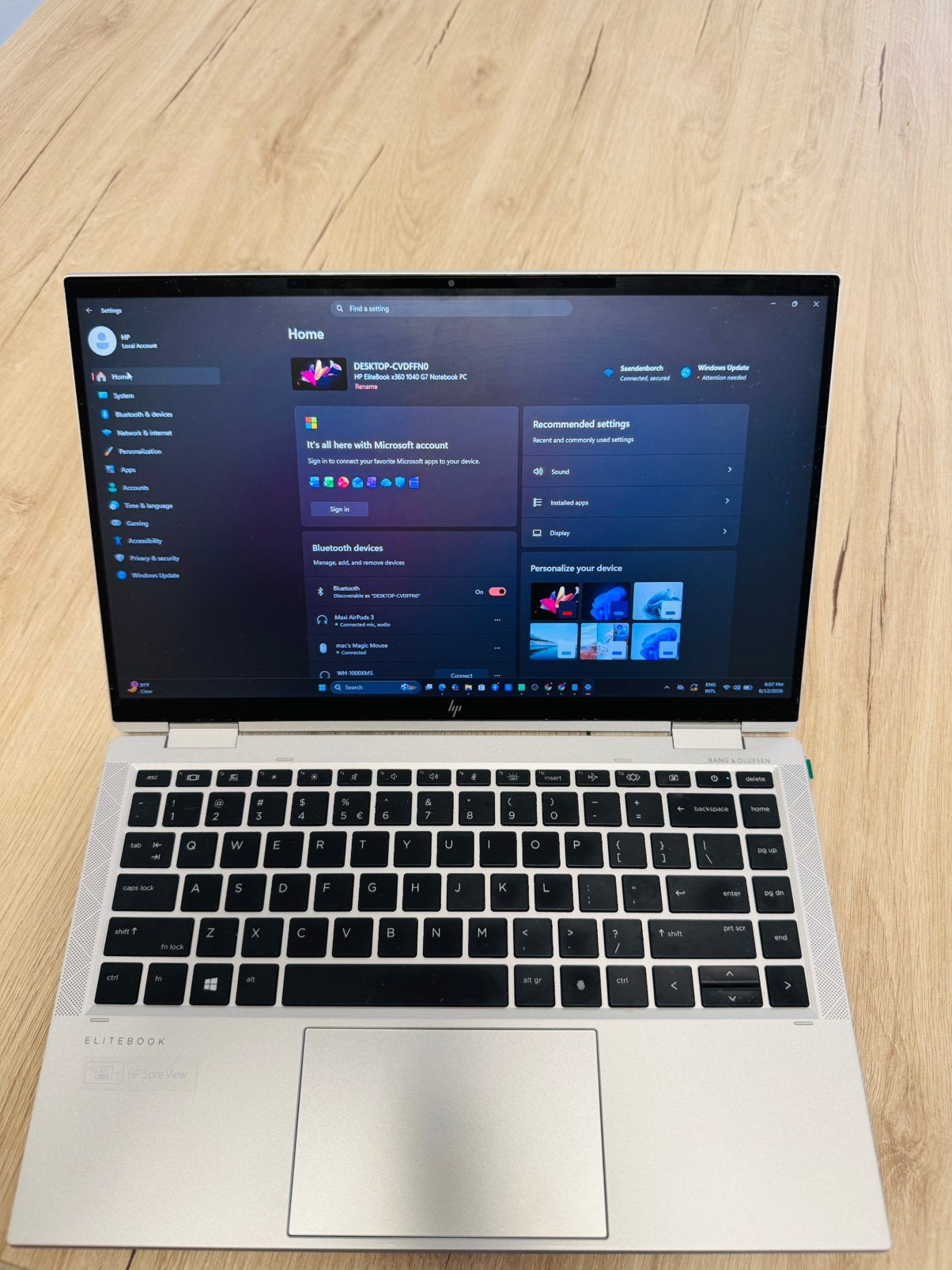 HP EliteBook x360 Convertible Laptop – 8GB RAM, MacBook Pro, 2 tot 3 Ghz, 13 inch, Ophalen of Verzenden