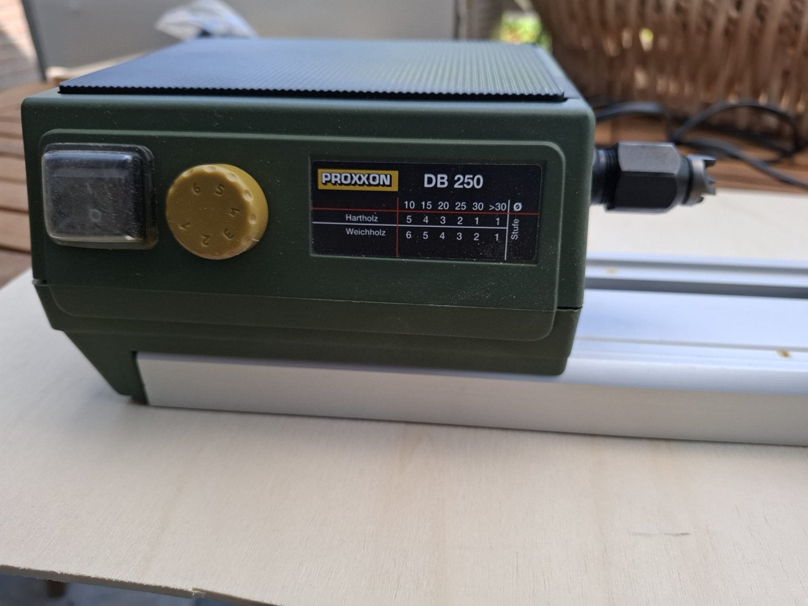 PROXXON Microdraaibank DB 250 met houtdraaibeitels, Ophalen, Zo goed als nieuw
