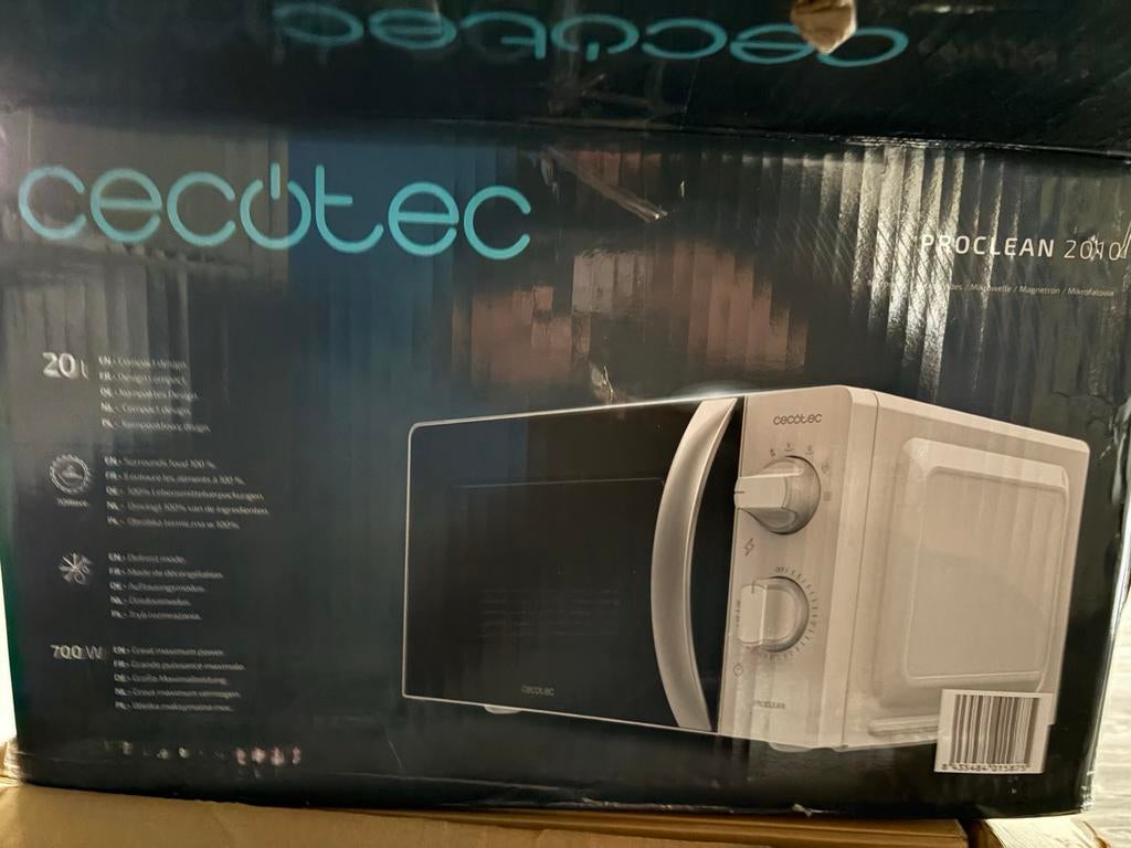 Cecotec Magnetron 20L 700W - Nieuw in doos, Minder dan 45 cm, Nieuw, Ophalen of Verzenden, Magnetron