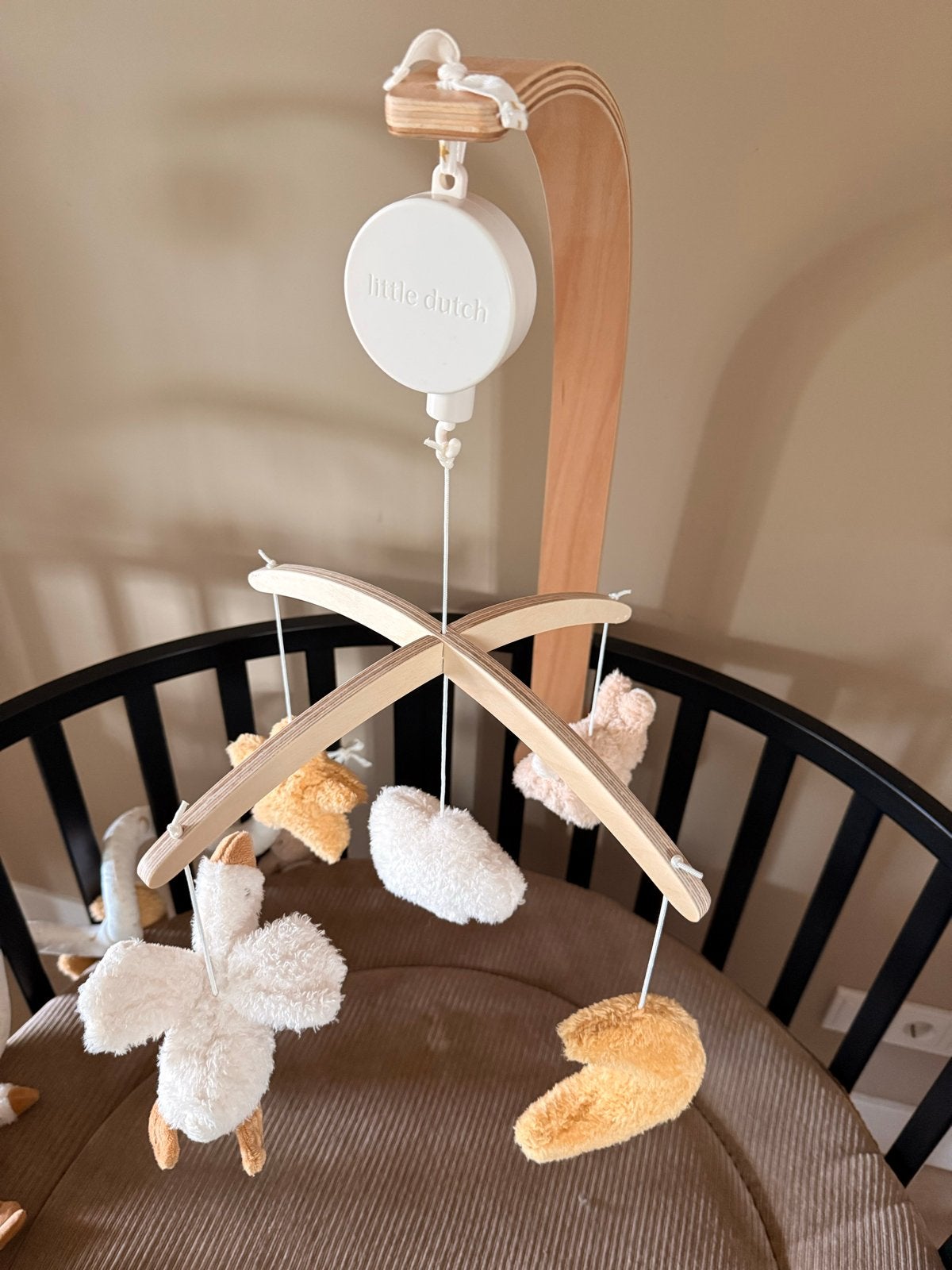 Little Dutch houten muziekmobiel Naturals - Nieuwstaat, Kinderen en Baby's, Speelgoed | Babyspeelgoed, Ophalen, Zo goed als nieuw
